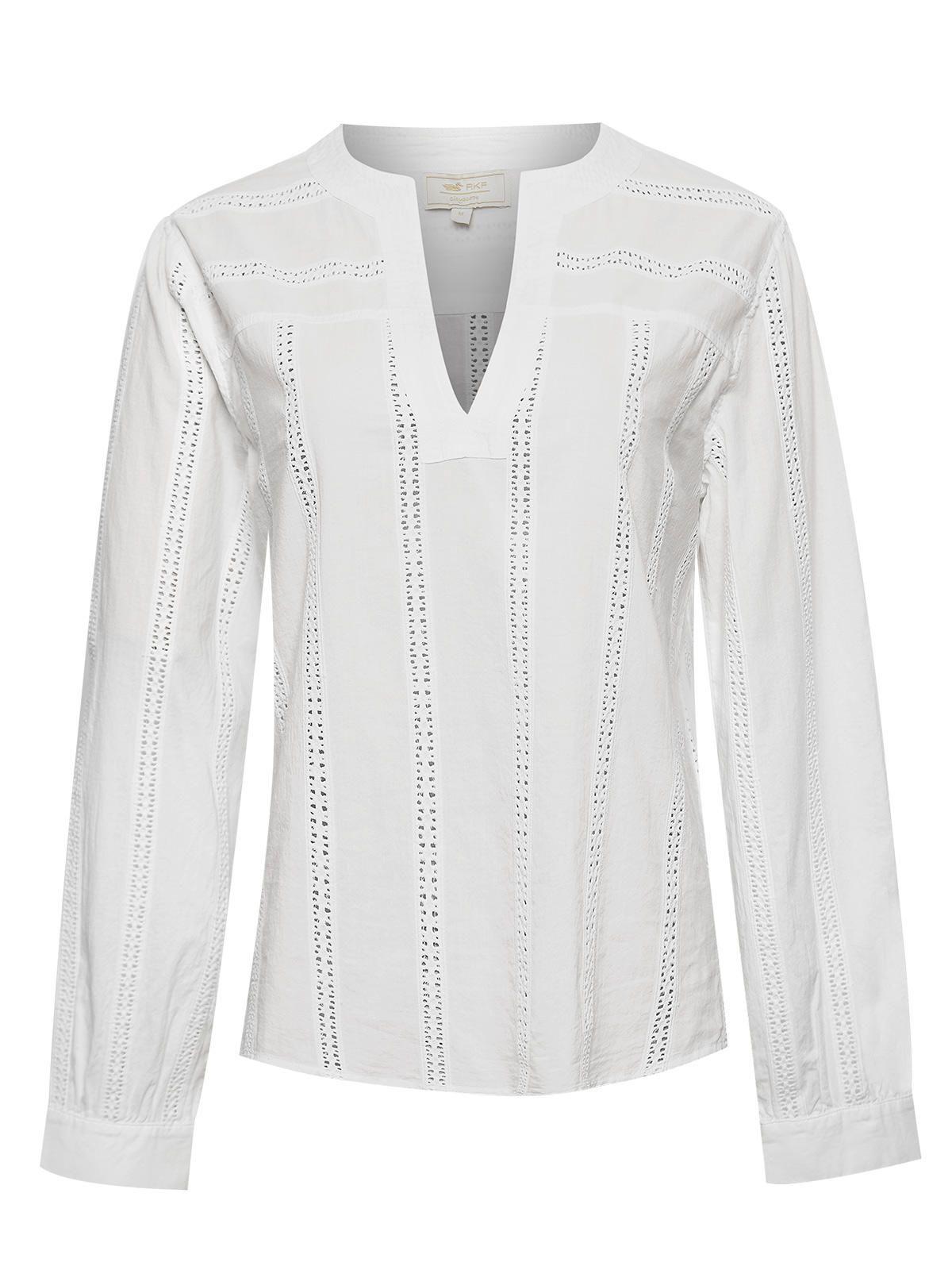 Blusa Algodón Orgánico Mujer Lunko Blanco -0