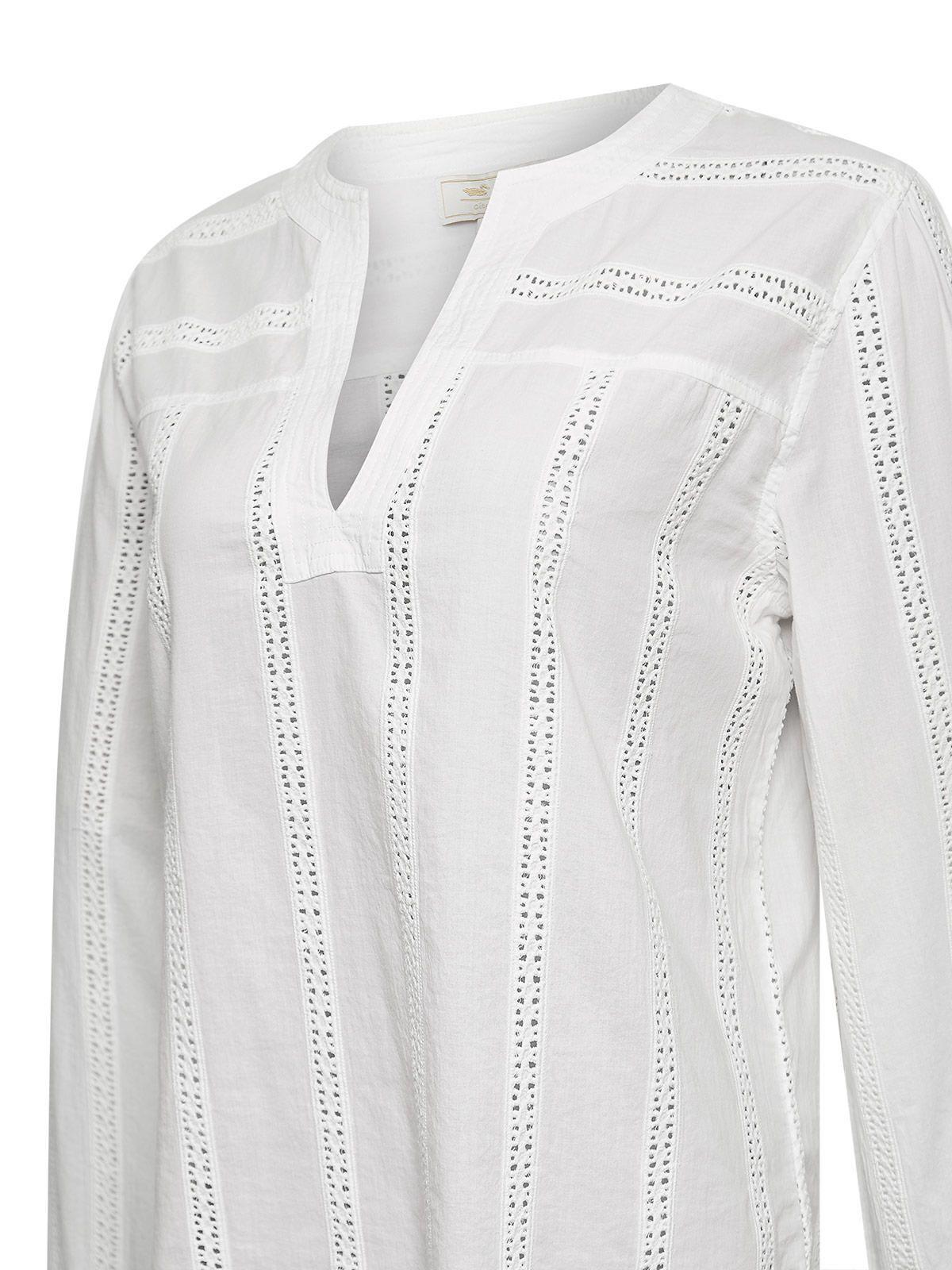 Blusa Algodón Orgánico Mujer Lunko Blanco -3