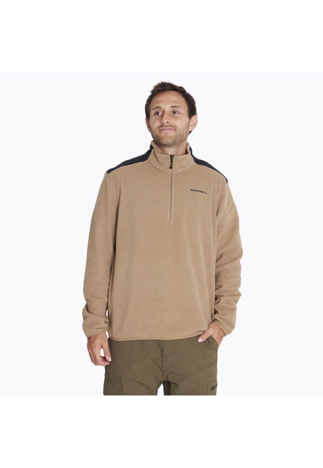 Polar Terrain 1/4 Zip Flee Café Hombre-0