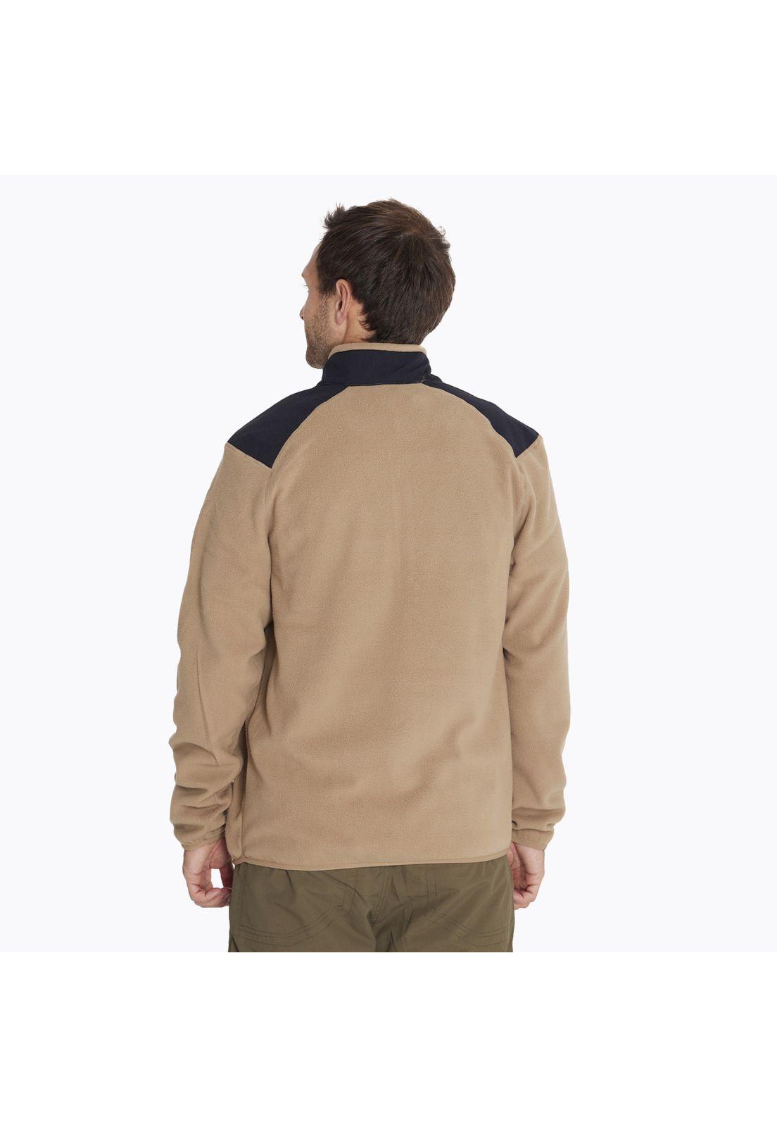 Polar Terrain 1/4 Zip Flee Café Hombre-1