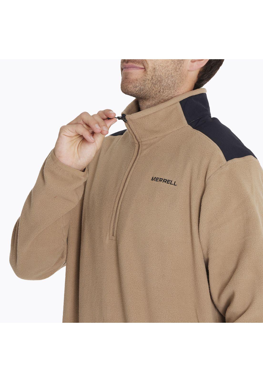 Polar Terrain 1/4 Zip Flee Café Hombre-3