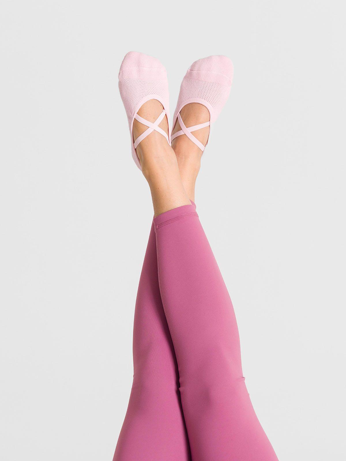 Calcetin Mujer Strappy Grip Rosado-2