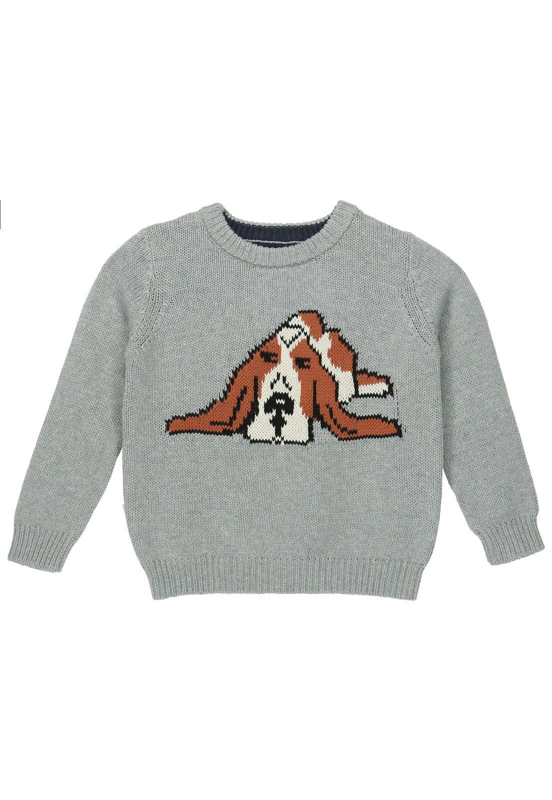 Sweater Niño Perro Gris-3