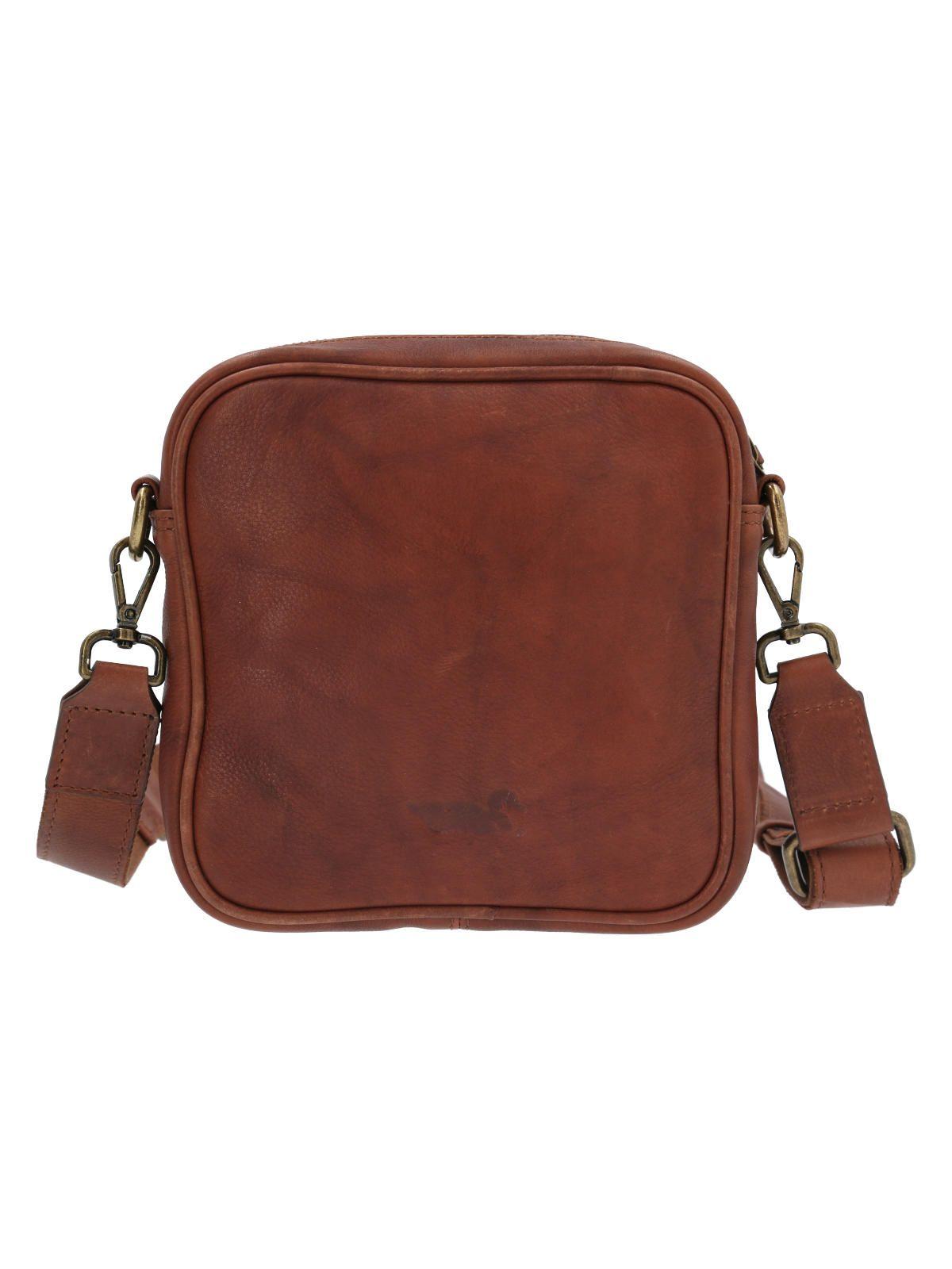 Cartera Cuero Café Aq Flower Cross Mujer-2