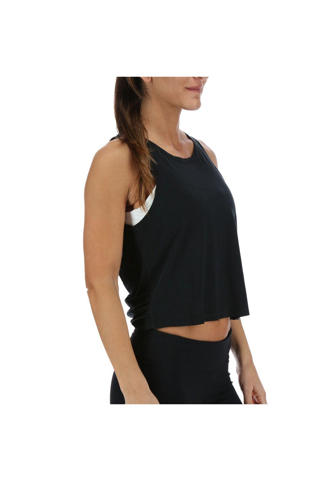 Polera S/M Knot Tank Negro-3
