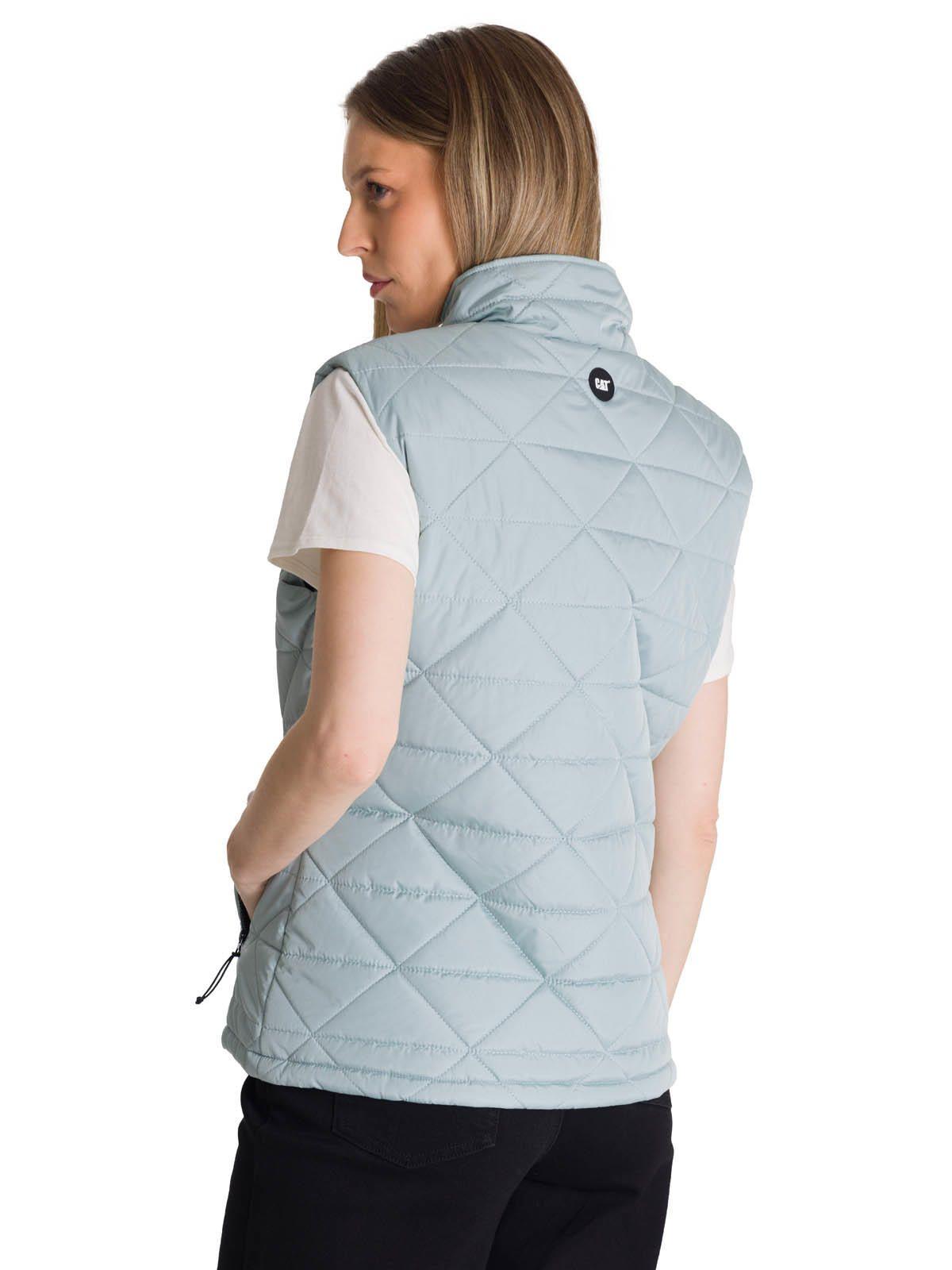 Chaqueta Sin Mangas Mujer Triangulo Acolchado Azul-3