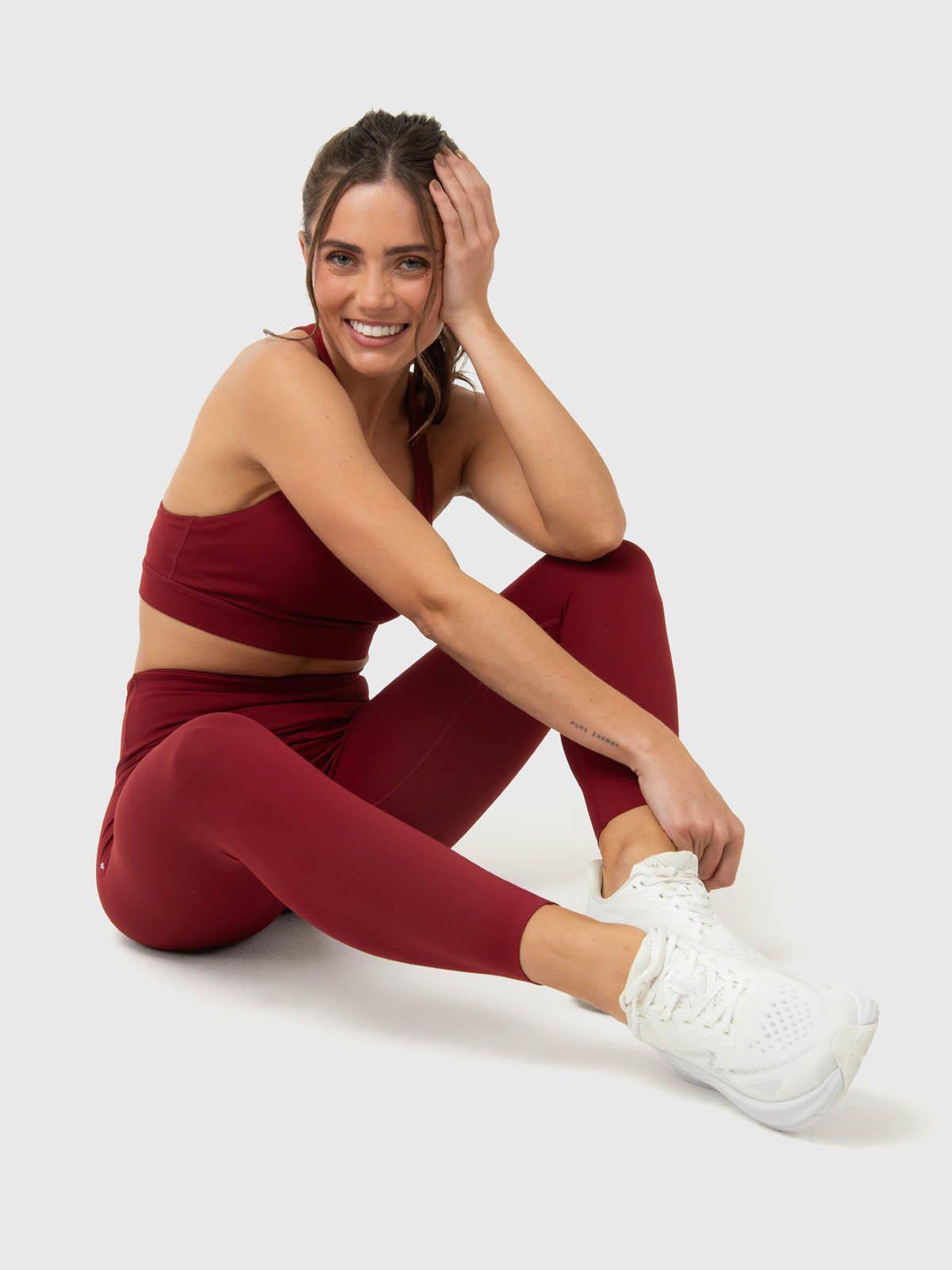 Calza Mujer Ankle Leg Emma Granate-4