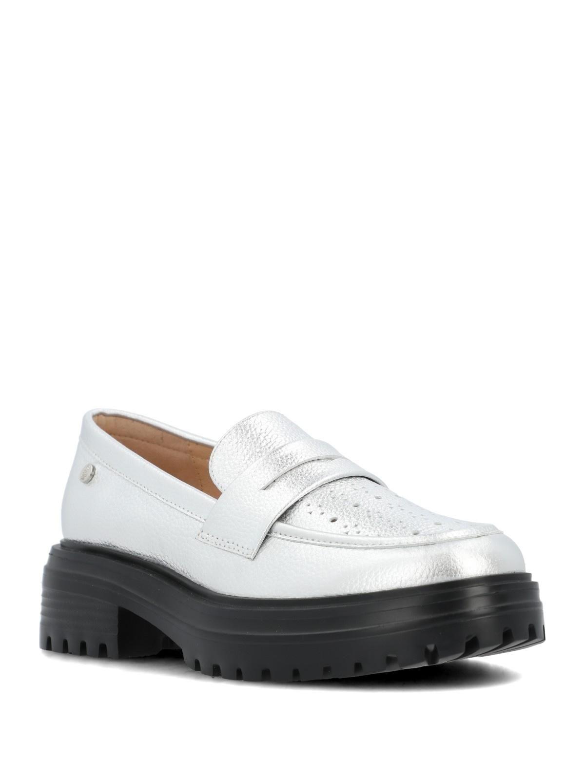 Mocasin Mujer Eneas Plateado-1