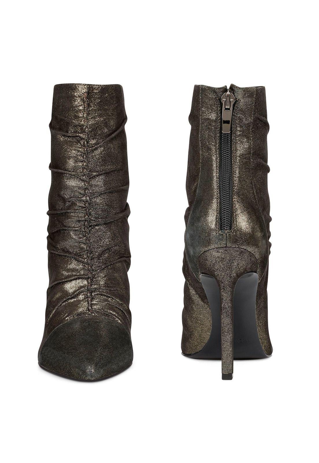 Botín Gamuza Tiaa Negro Brillante Mujer-3