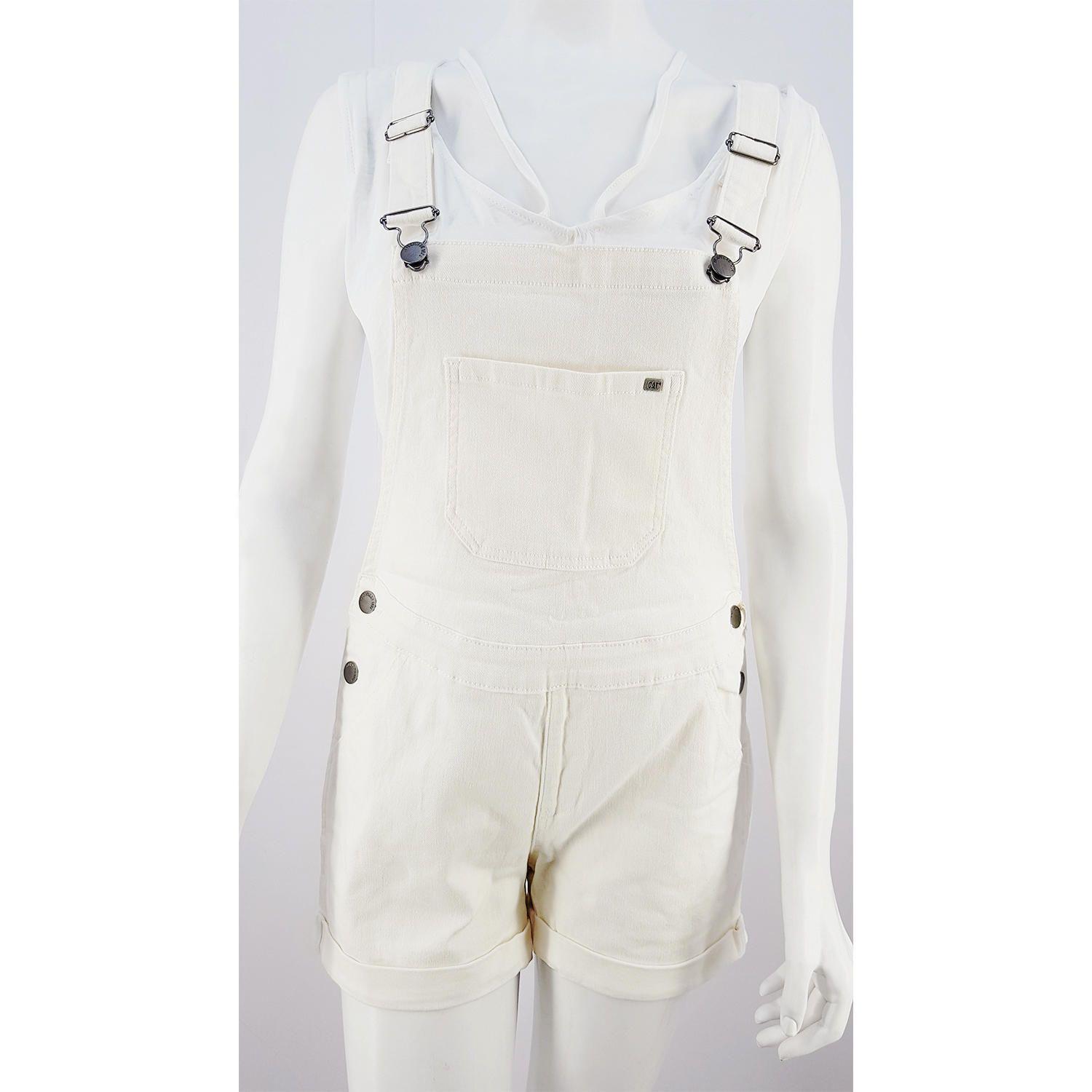 Jardinera Mujer Leah Coverall Blanco-0