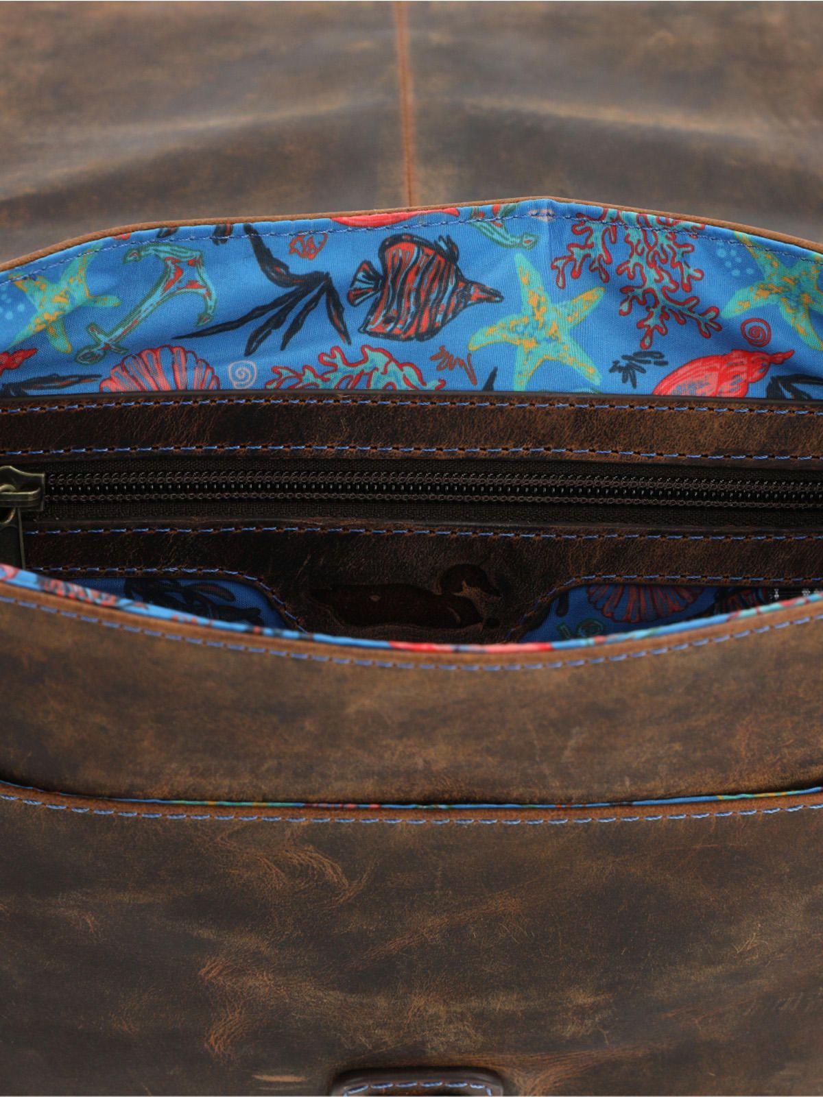 Maletin Cuero Unisex Ocean Cross I Café-4