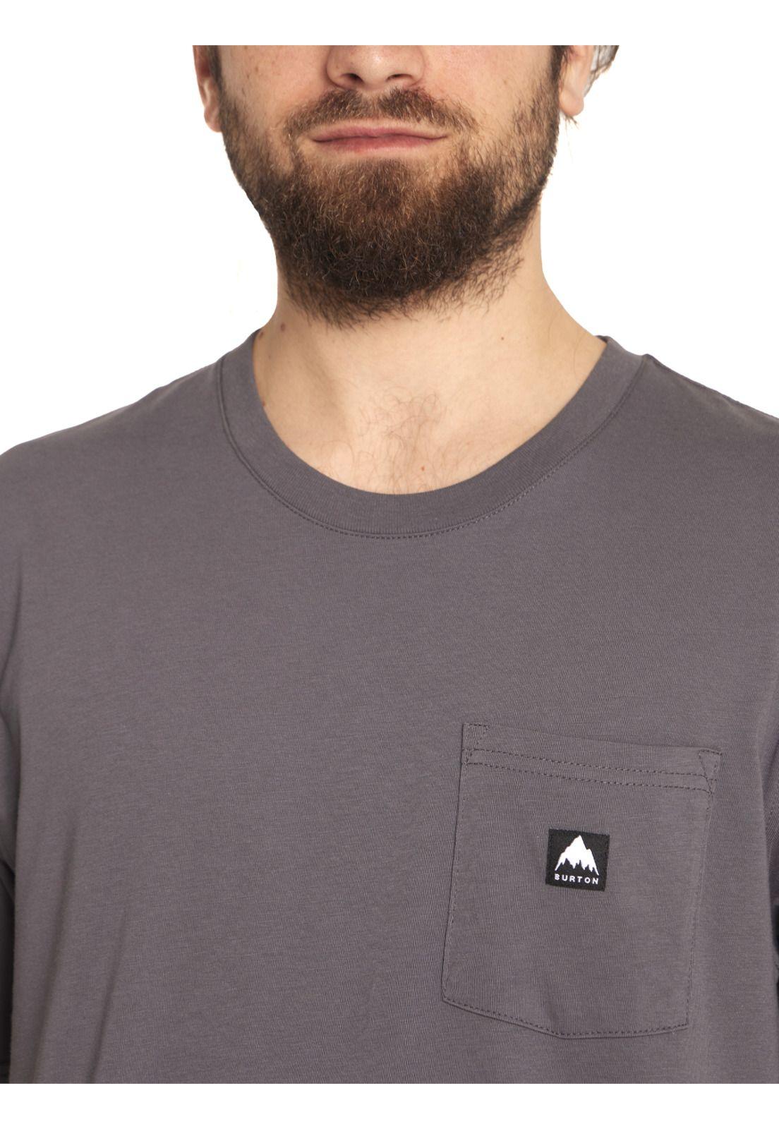 Polera manga corta Hombre Gris-1