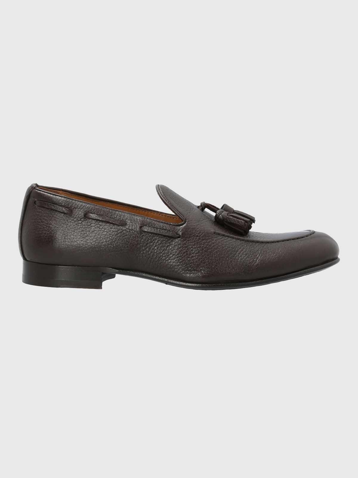 Mocasin Italiano Hombre Cuero Café-1