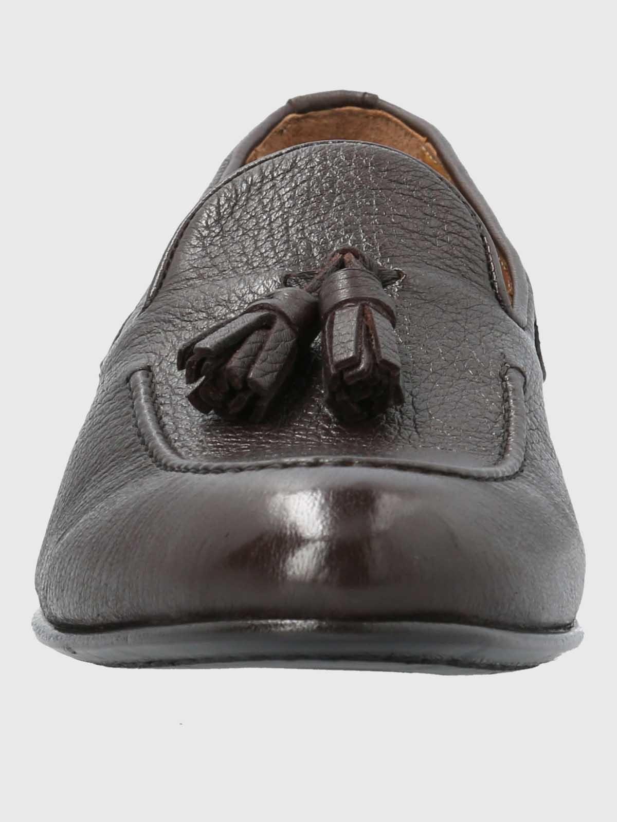 Mocasin Italiano Hombre Cuero Café-3