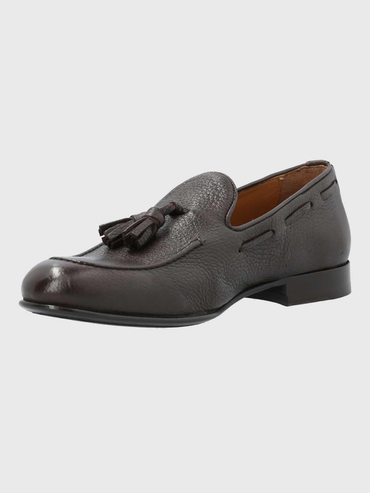 Mocasin Italiano Hombre Cuero Café-4