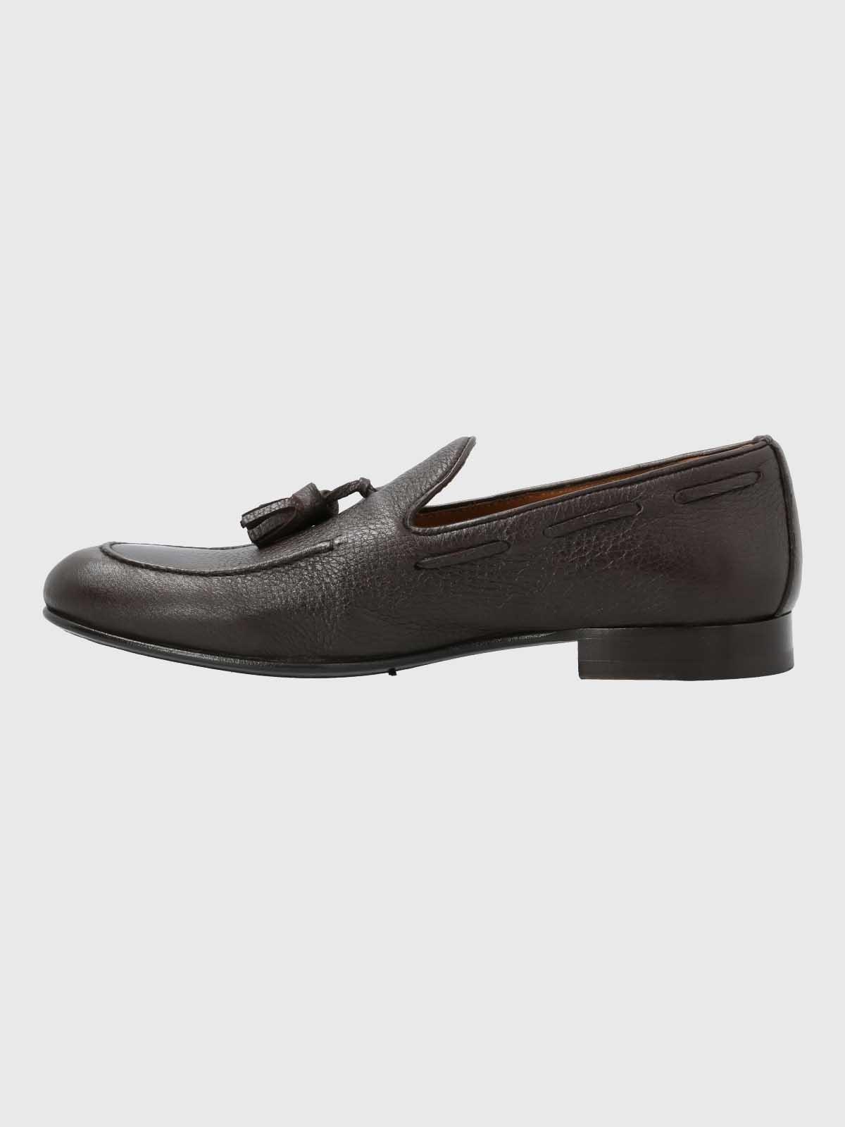 Mocasin Italiano Hombre Cuero Café-5