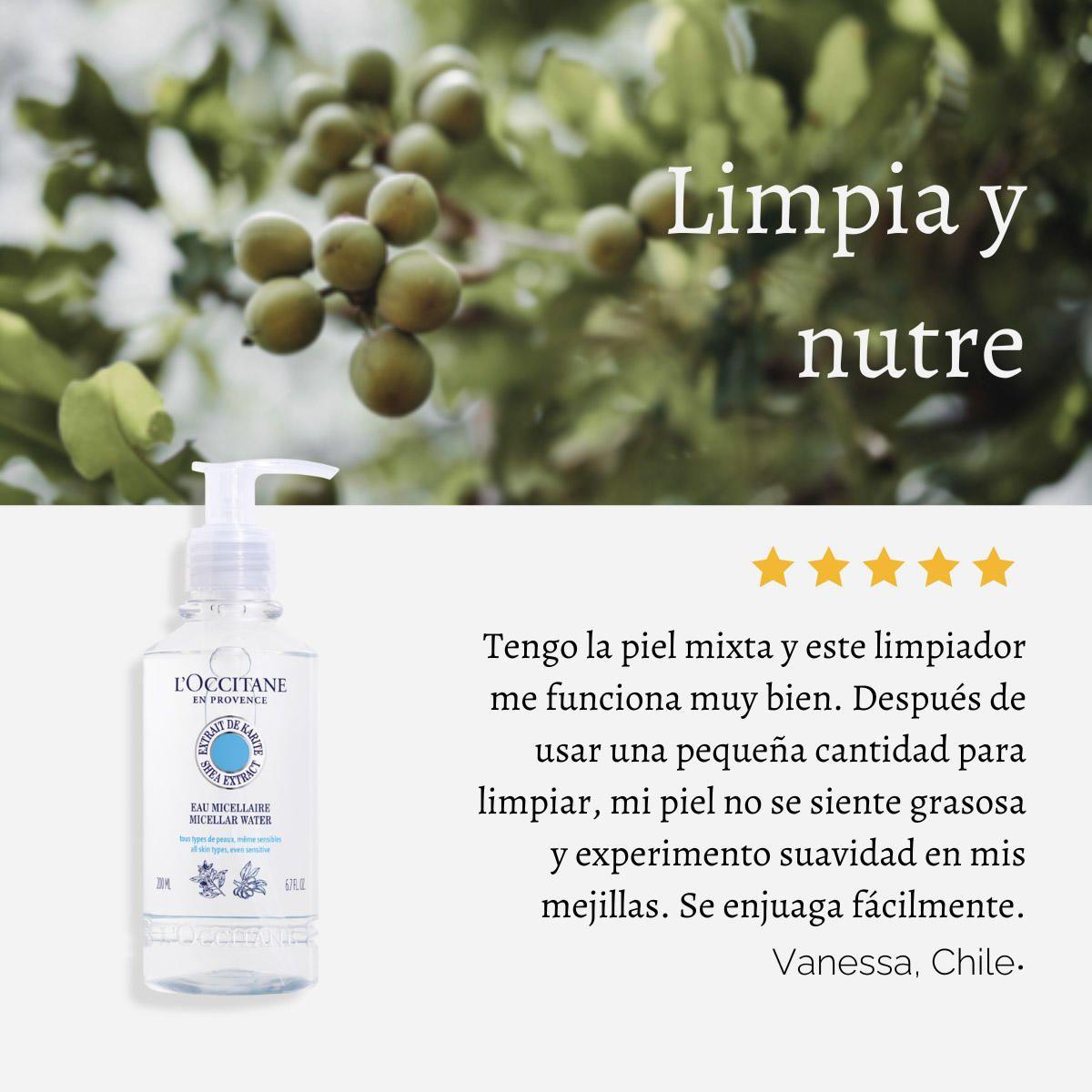 Agua Micelar Limpiadora Karité 200 ml LOccitane-3