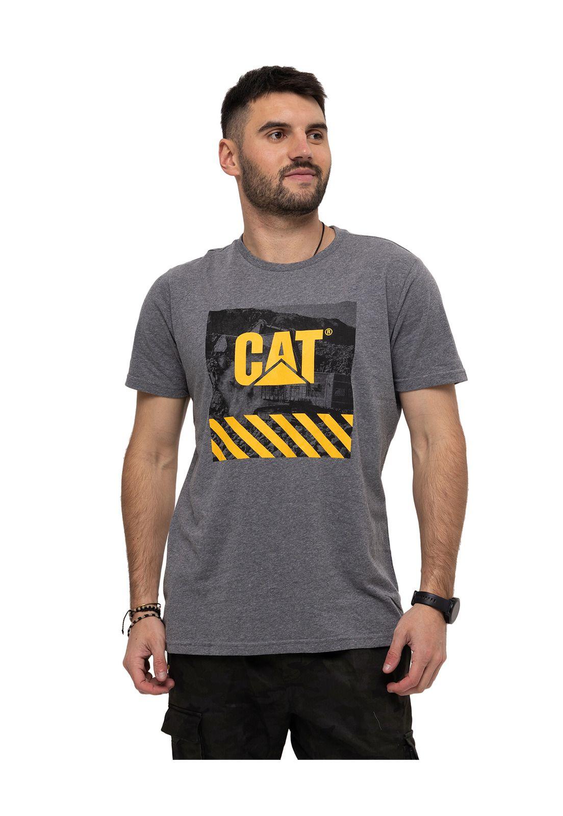 Polera M/C Workwear Heritage 5 Gris Unisex-0