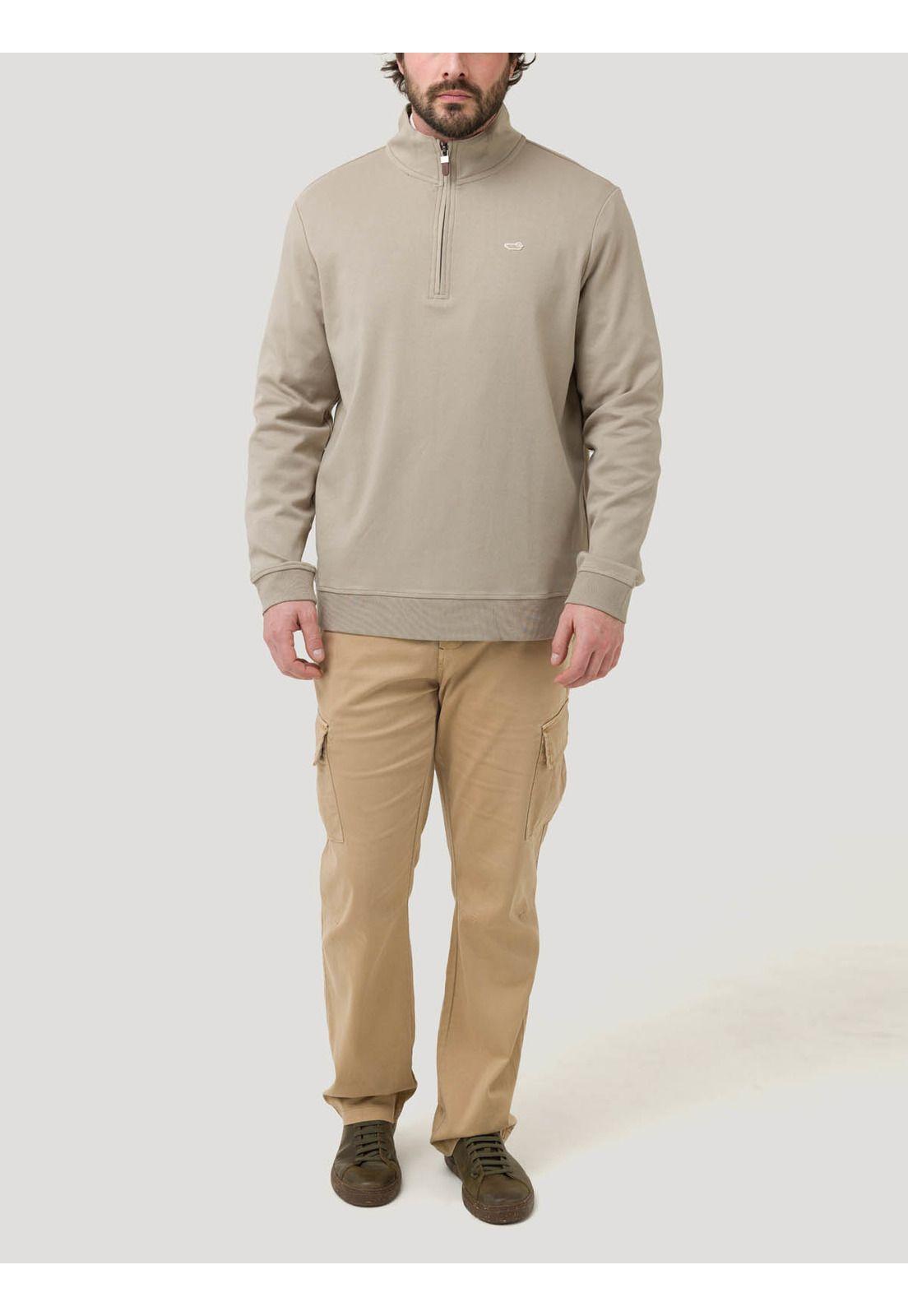 Polerón Algodón Pima Hombre Riminihalf Beige-7