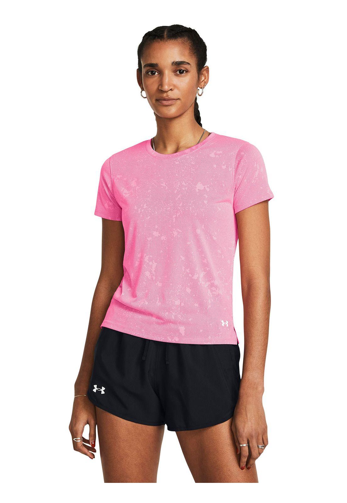 Polera Manga Corta L Splatter Mujer Rosado-0