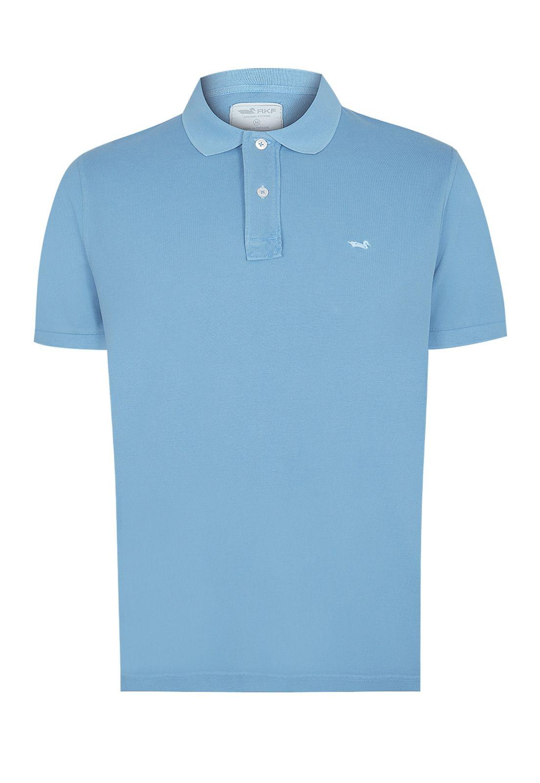 Polera Algodón Org Celeste Piquepro Hombre -0