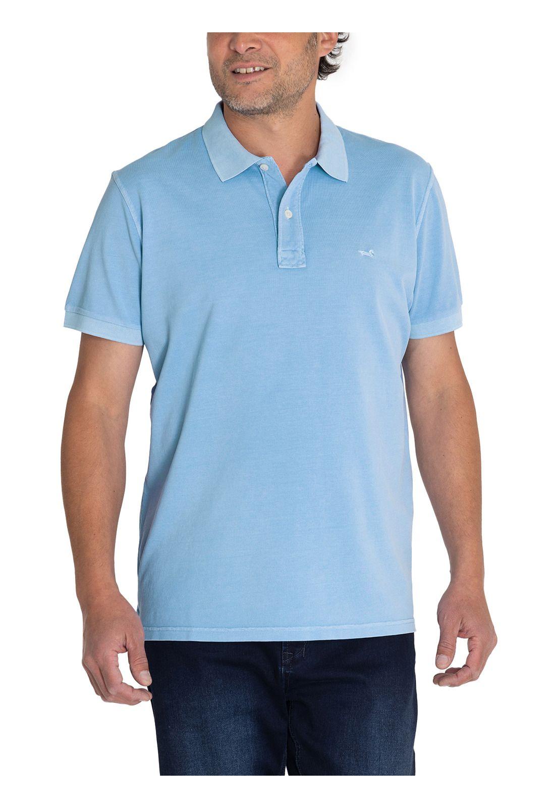 Polera Algodón Org Celeste Piquepro Hombre -4