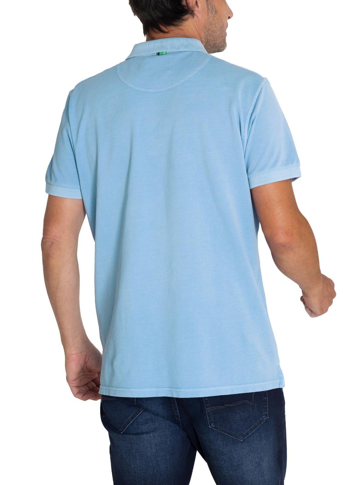 Polera Algodón Org Celeste Piquepro Hombre -7