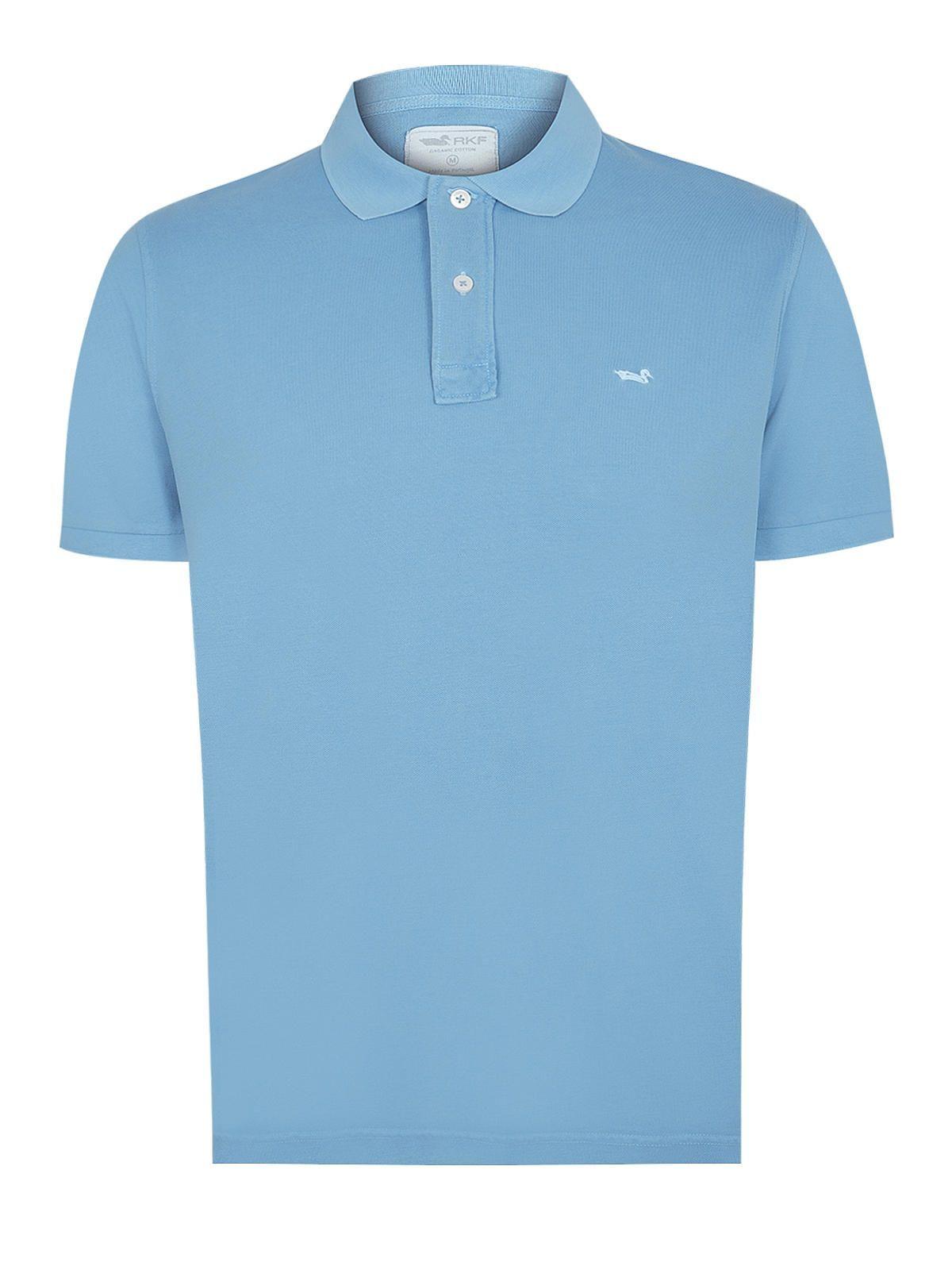 Polera Algodón Org Celeste Piquepro Hombre -0