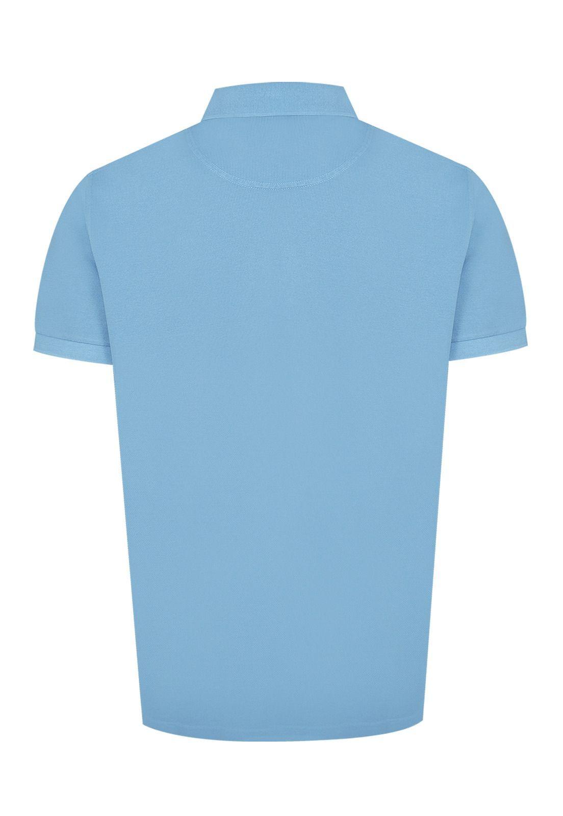 Polera Algodón Org Celeste Piquepro Hombre -1
