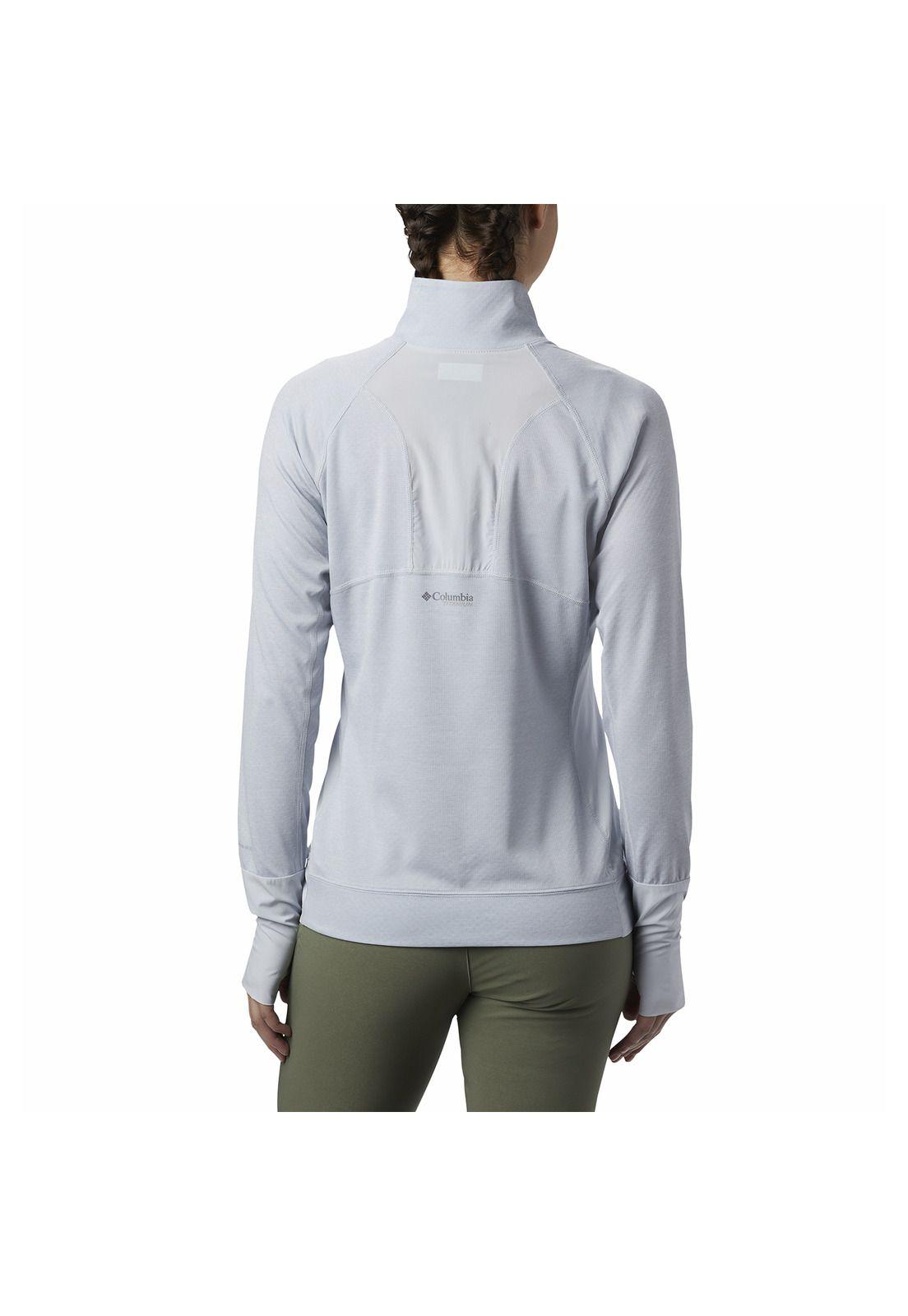 Polera M/L Mujer W Irico Half Zip Blanco-1