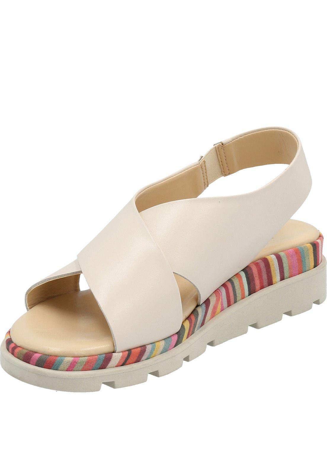 Sandalia Cuero Mujer Lynn Blanco-3