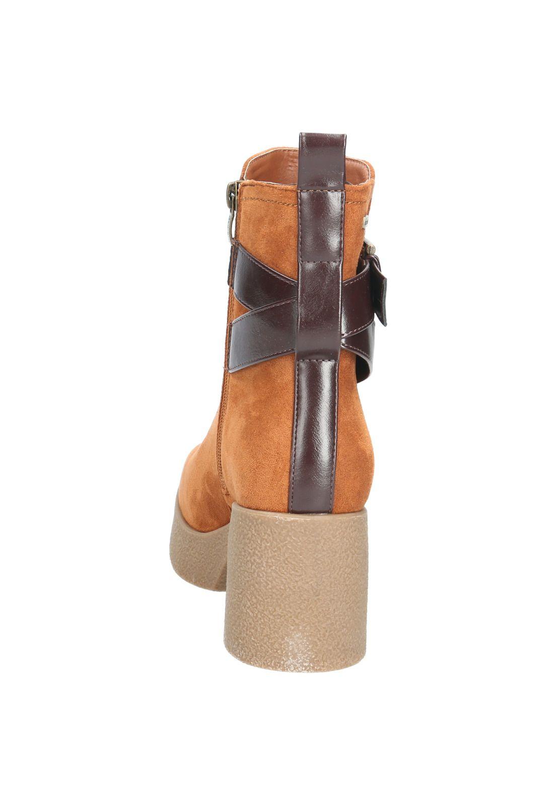 Botín Mujer Gemma Cognac-6