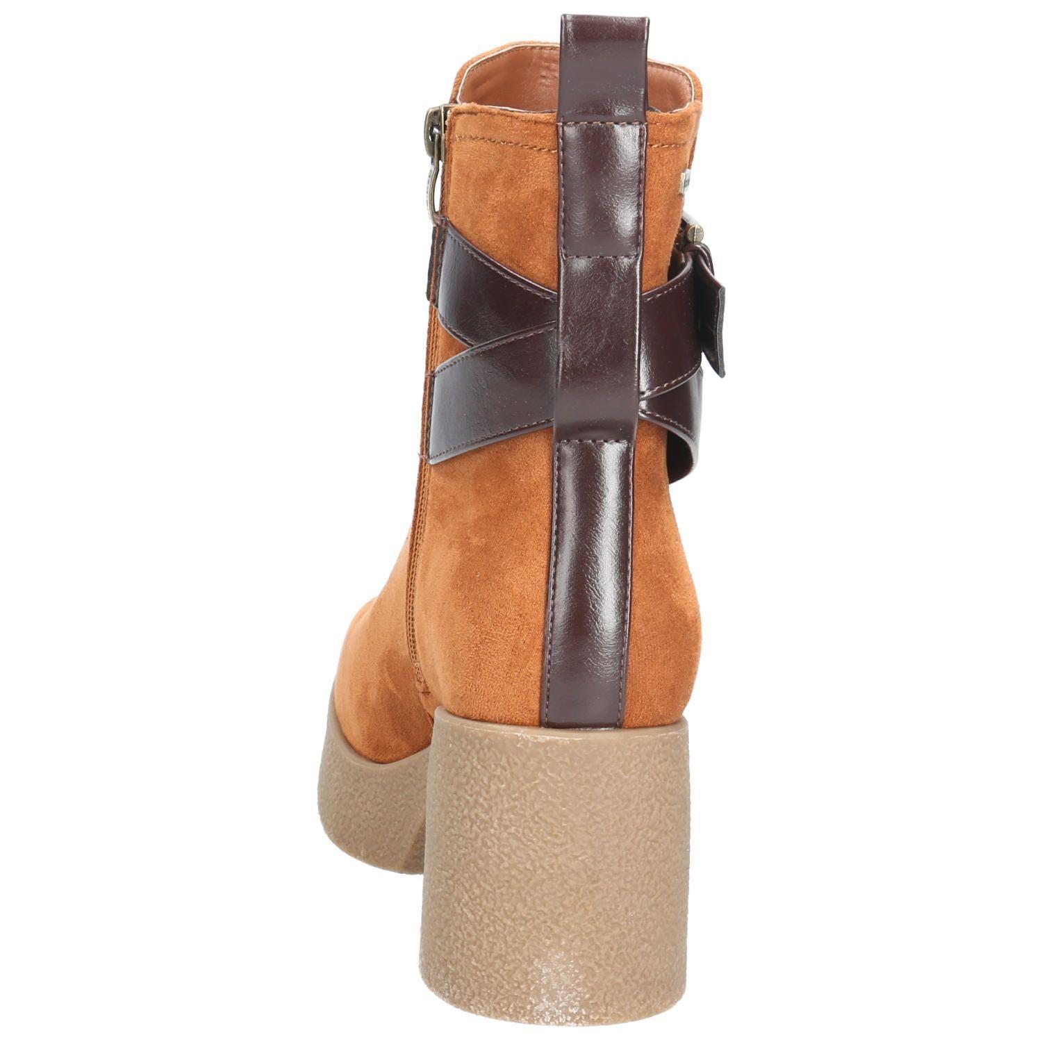 Botín Mujer Gemma Cognac-6