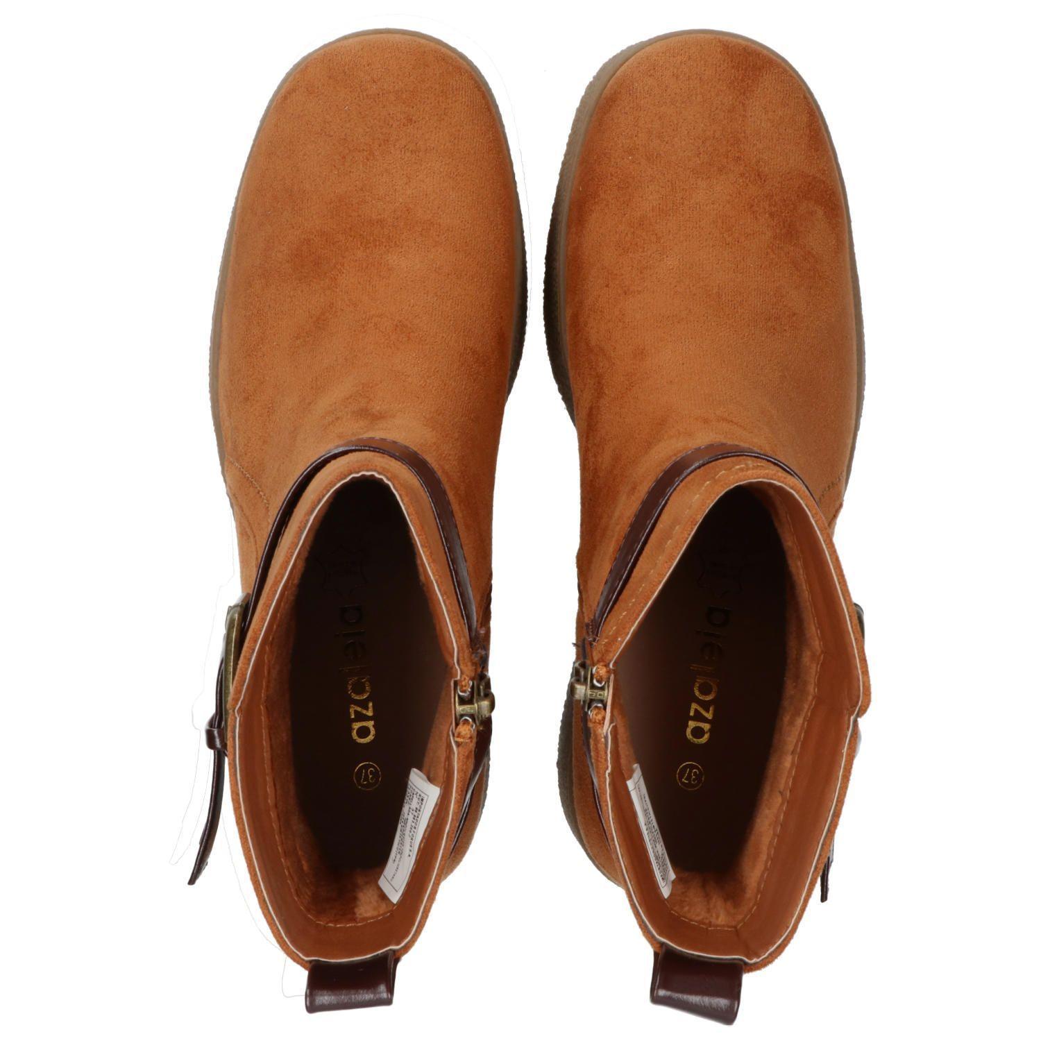 Botín Mujer Gemma Cognac-7