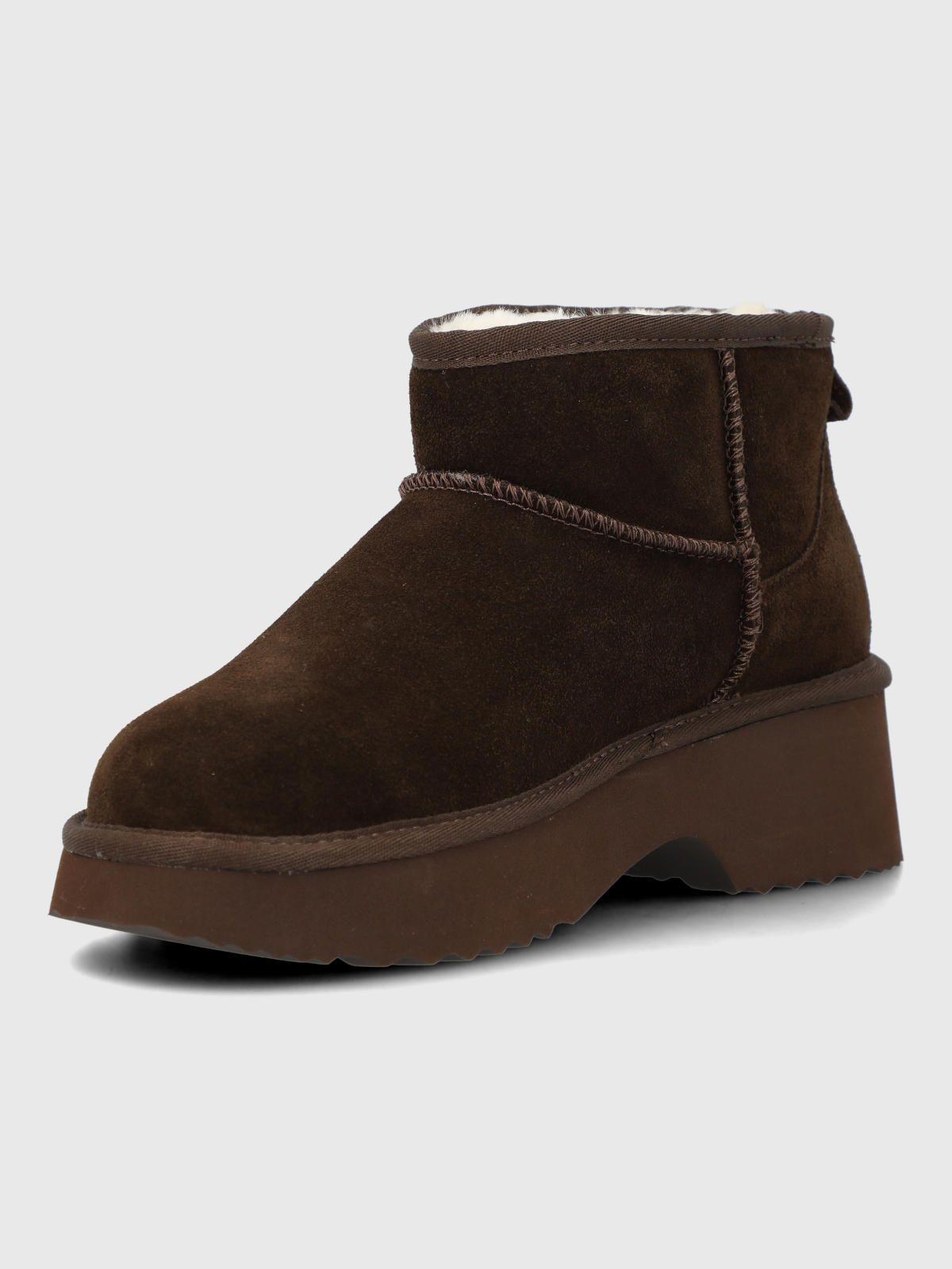 Botin Cuero Mujer Erla Café Oscuro-5