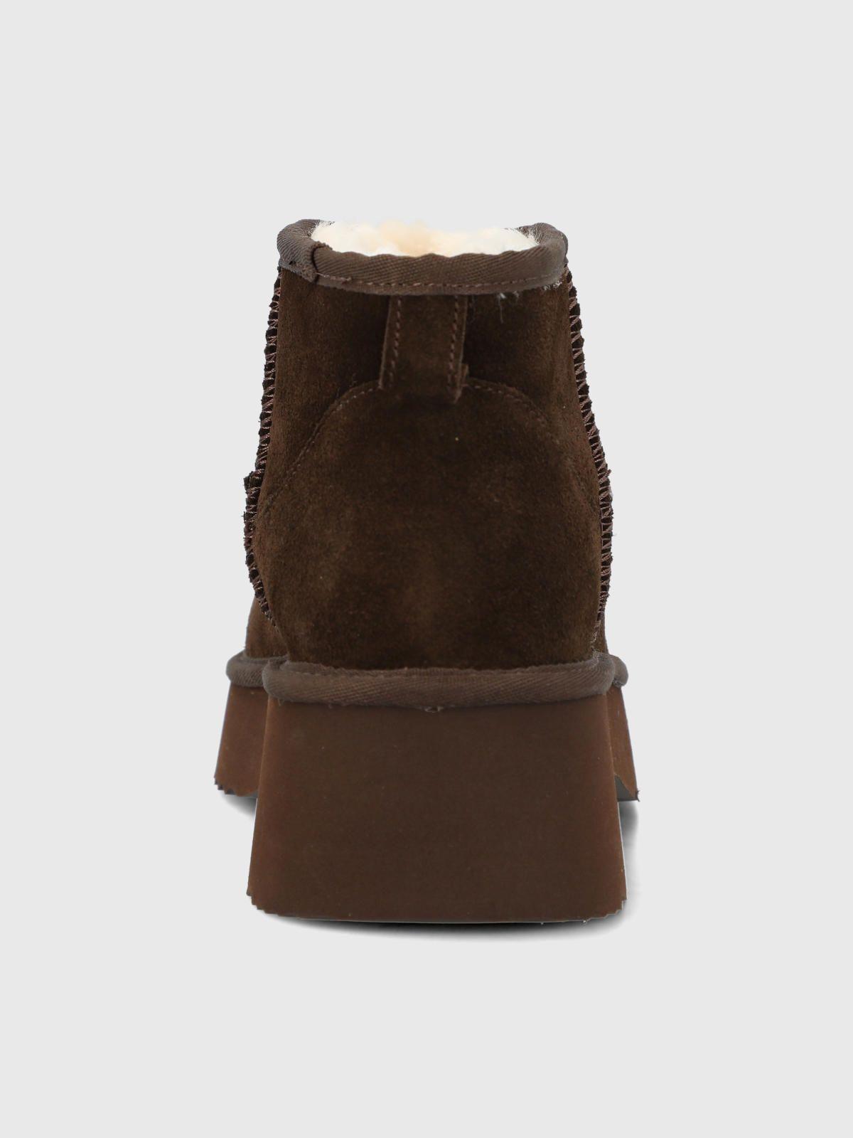 Botin Cuero Mujer Erla Café Oscuro-6