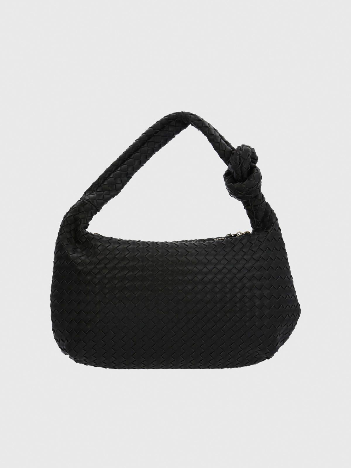 Cartera Ecocuero Mujer Brann Hobo Negro-2