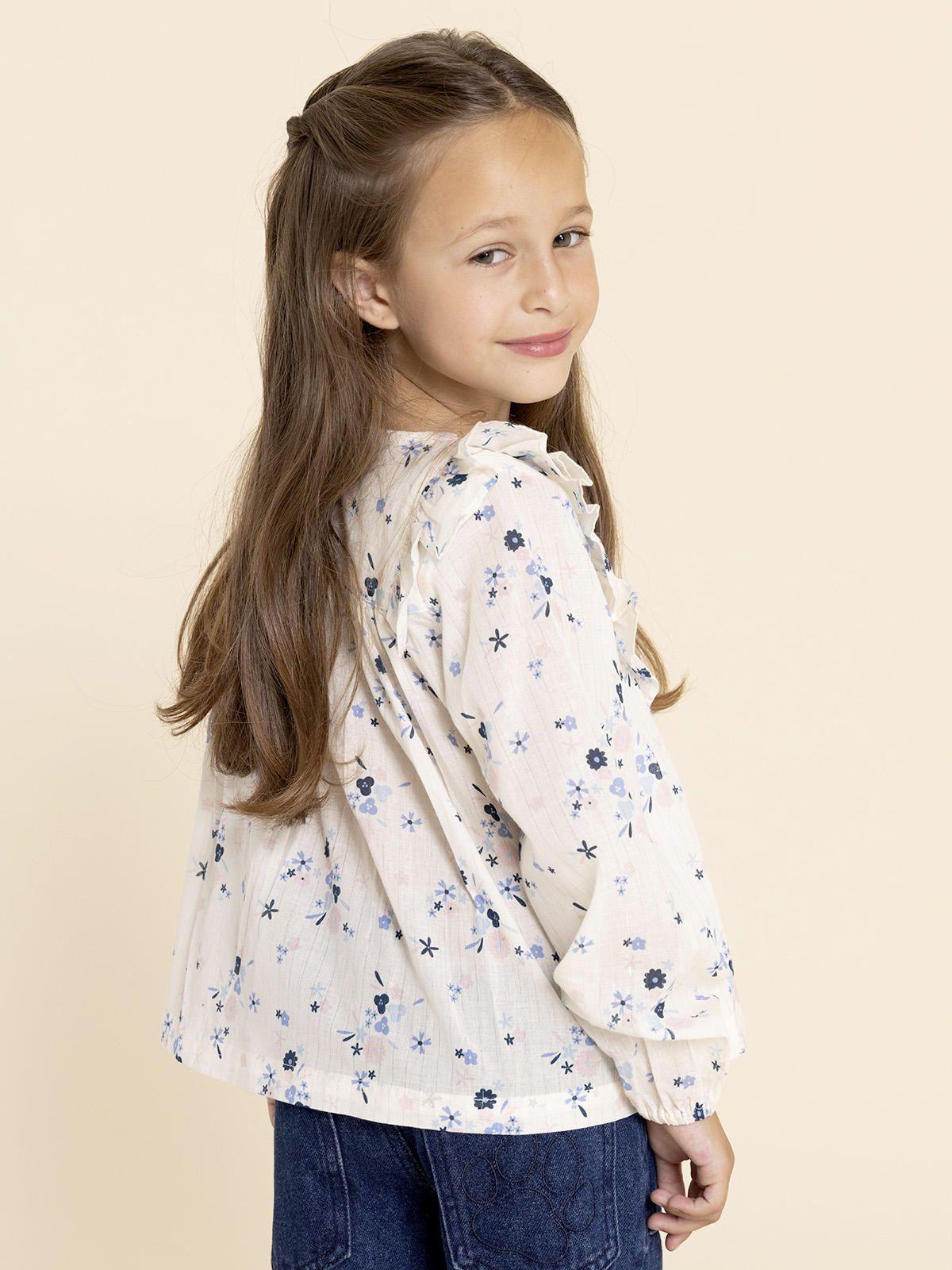 Blusa Manga Larga Julieta Niña Rosado-1