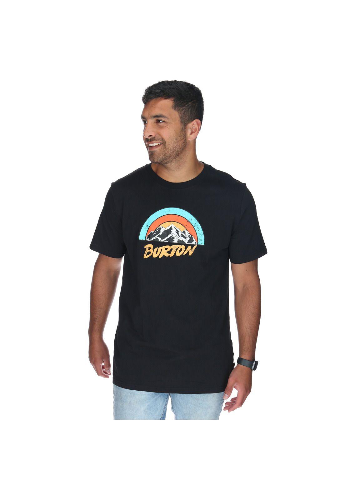 Polera M/C Hombre Monte Blanca Negro-0