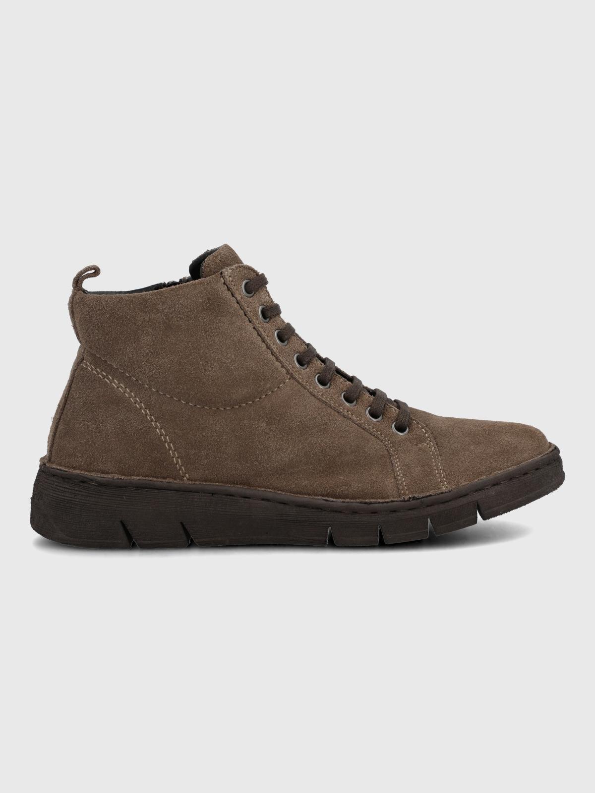 Botin Cuero Mujer Winnet Café-1
