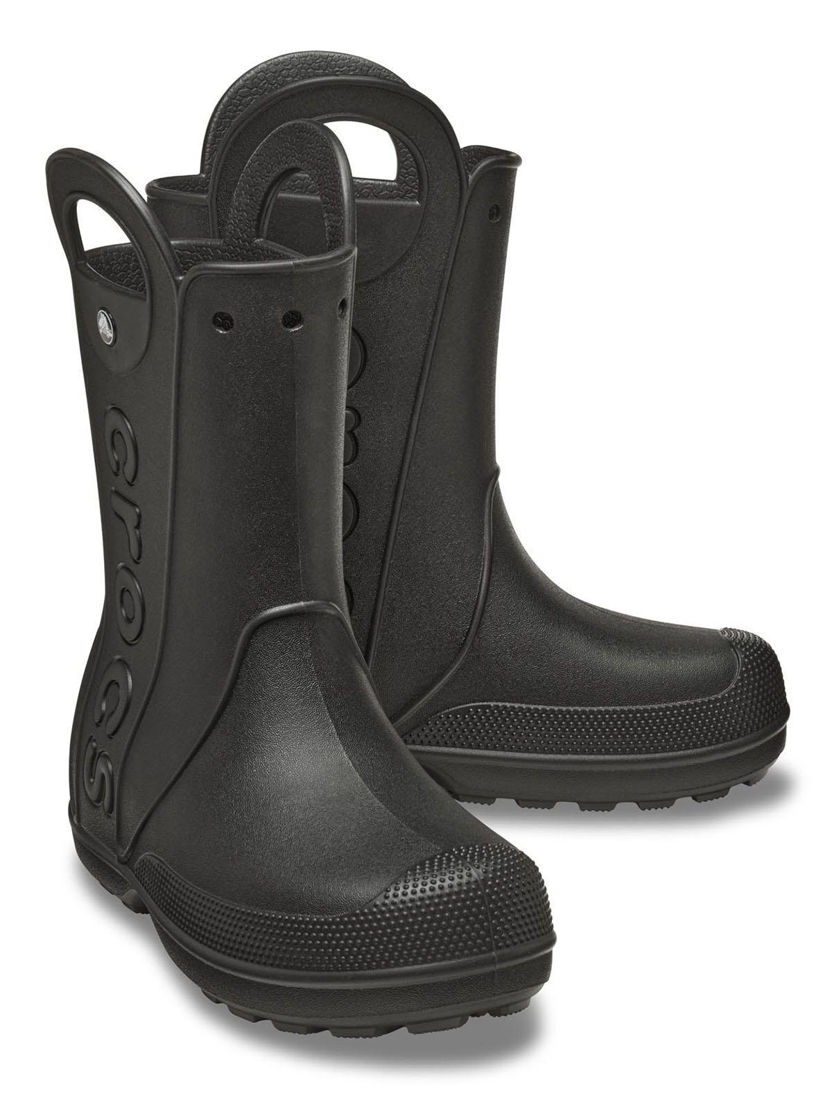 Bota de Agua Crocs Mujer Handle It Rain Boot Negro-3