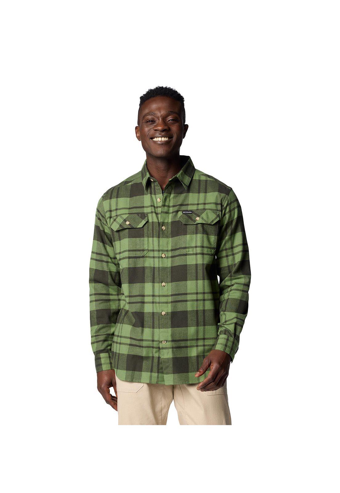 Camisa manga larga Hombre Flare Gun Stch Verde-0