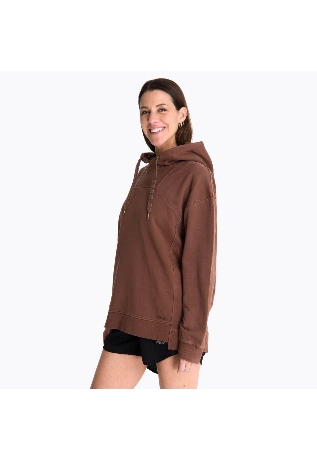 Poleron Mujer Hoodie Arewhana Terracota -1