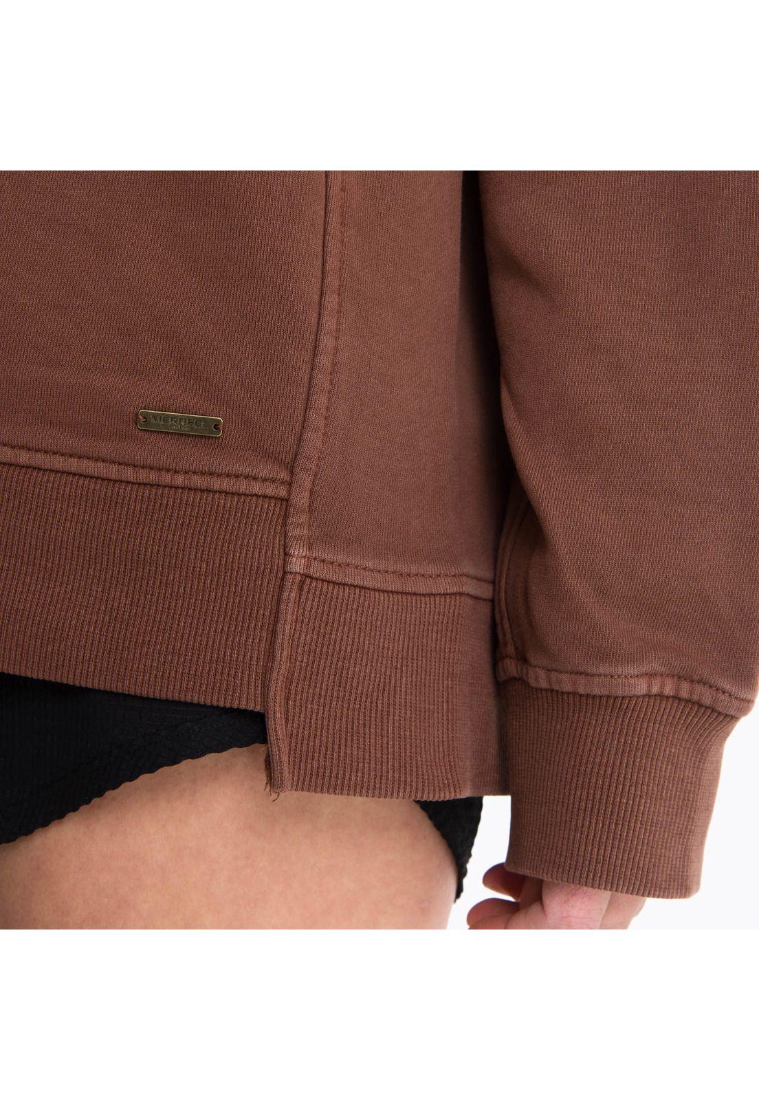 Poleron Mujer Hoodie Arewhana Terracota -4