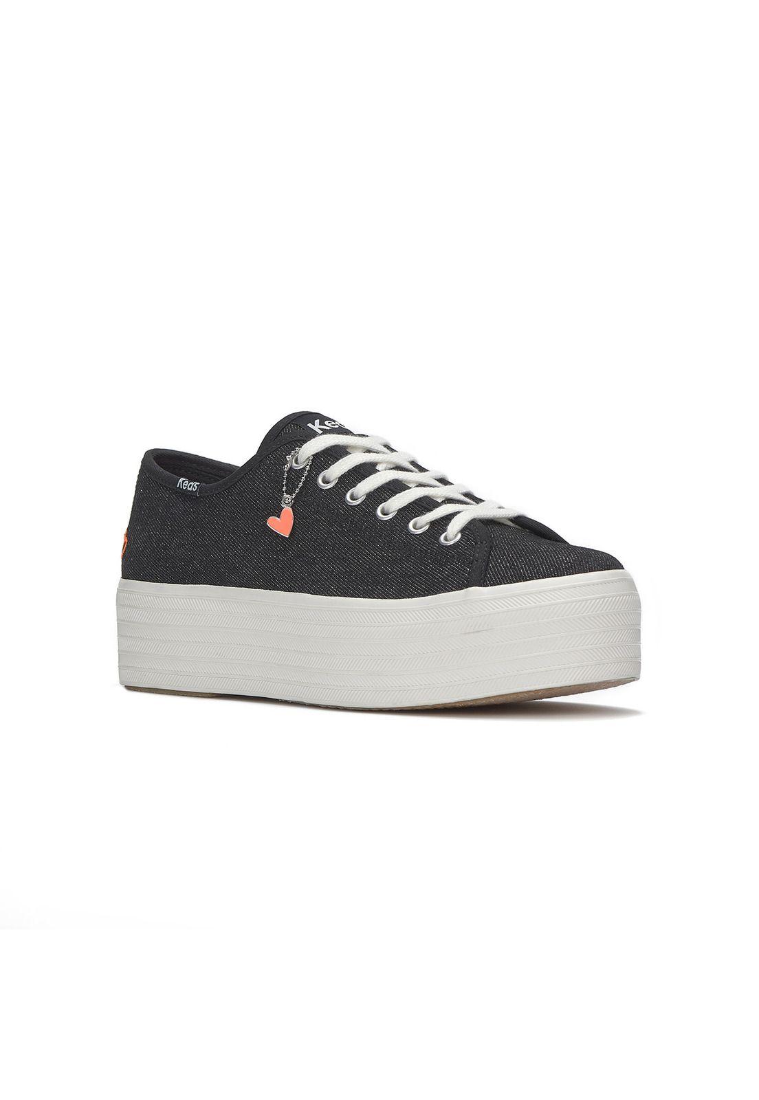 Zapatilla Mujer Triple Up Negro-1