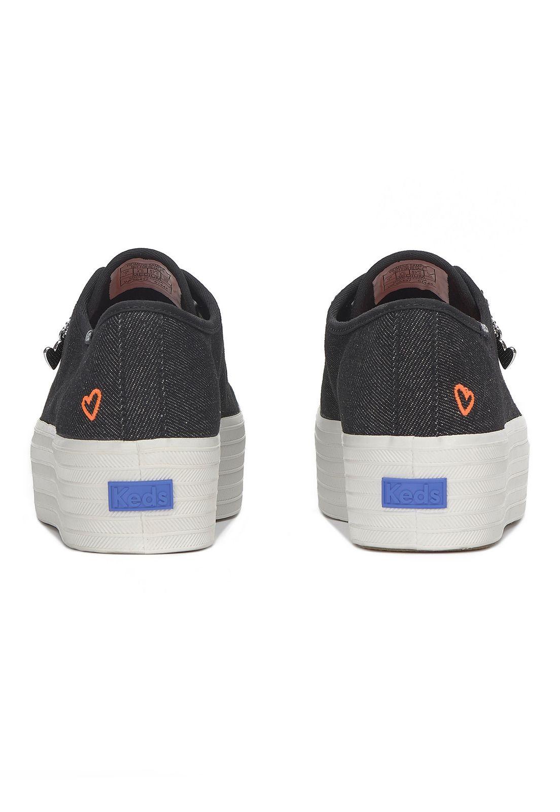 Zapatilla Mujer Triple Up Negro-5