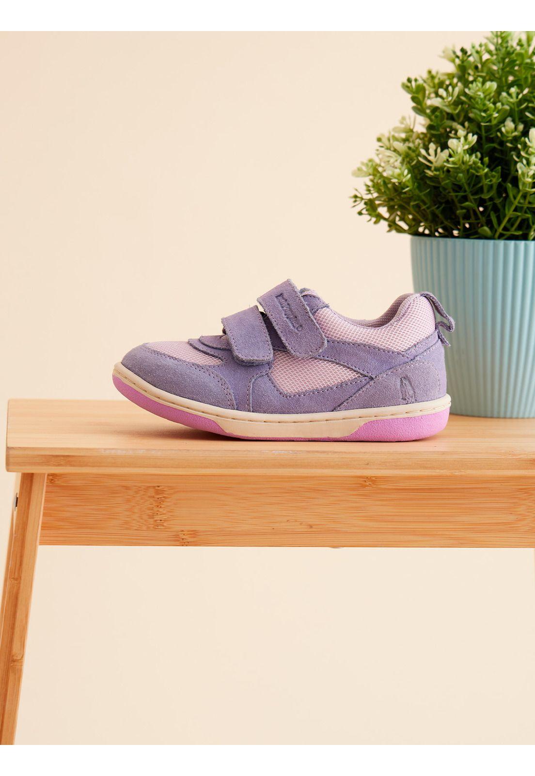 Zapatilla Cuero Morado Niña Lazo Pro  (19-25)-3