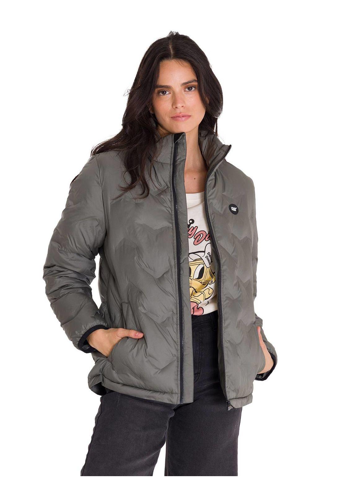 Parka Bonded Medium Weight Insulated Mujer Gris-0