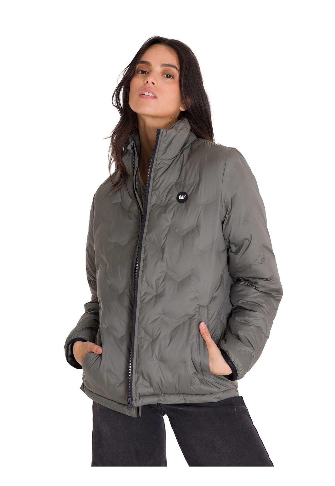 Parka Bonded Medium Weight Insulated Mujer Gris-1