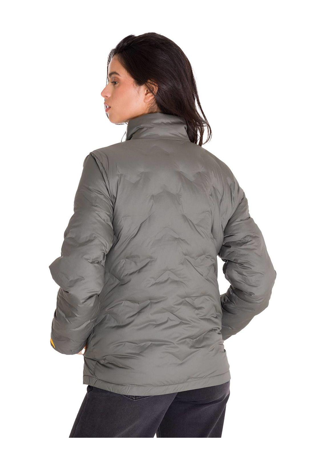 Parka Bonded Medium Weight Insulated Mujer Gris-3